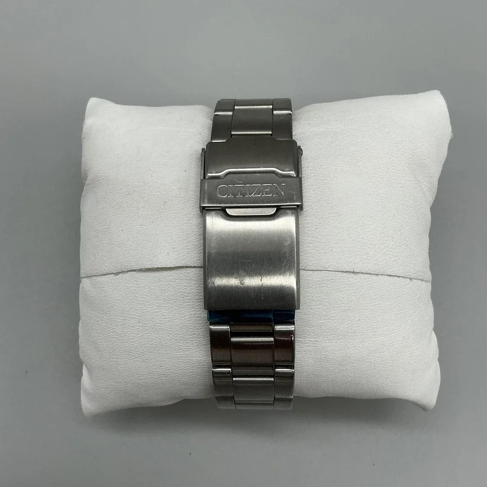Citizen Chronograph WR100 Mens Watch 40mm Stainless For Parts Not Running